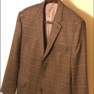 Mens Brown wool sport coat